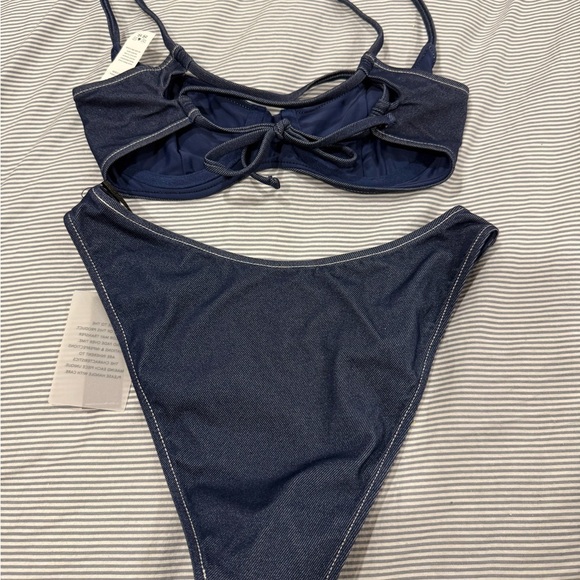 Lovers + Friends Nola indigo blue Bikini Set - Picture 9 of 11